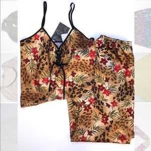 Print pajama set